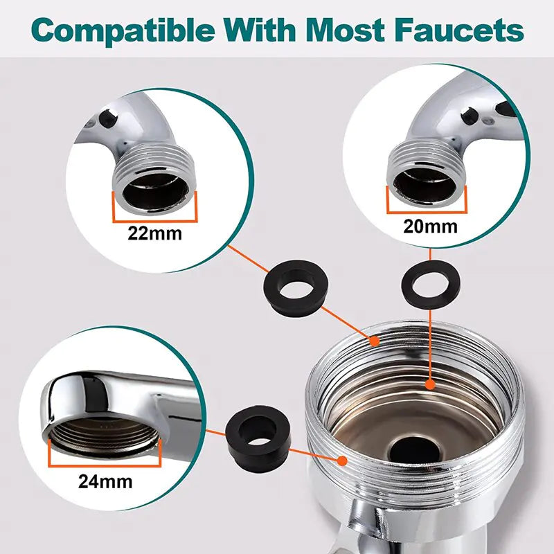 Universal Rotating Faucet Sprayer